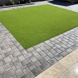 Pavers turf travertine sod concrete