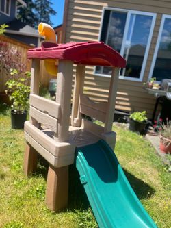 Playground Slide & Lookout Tower for Kids!