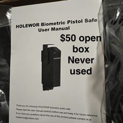 Biometric Pistol Safe 