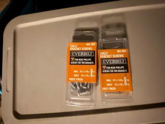 Shelf bracket screws