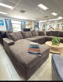 (ANY COLOR) Brand new chenille Fabric 3pc xl sectional set