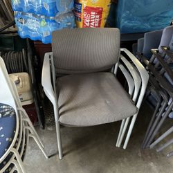 Steel Case stackable Chairs