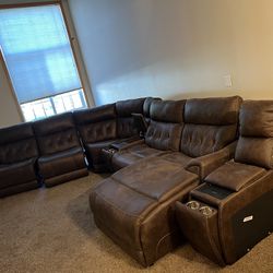 Reclining 7 Piece Left Sectional 