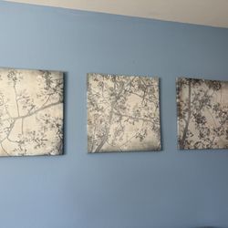 Flat cherry Blossom Wall Art 
