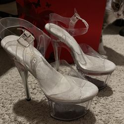 6 INCH CLEAR SEXY PLEASERS