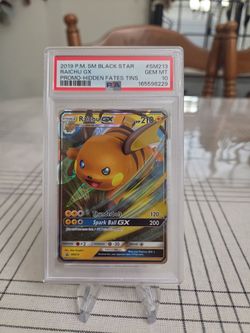 PSA 10 Raichu GX SM213 Black Star Promo Pokemon Card