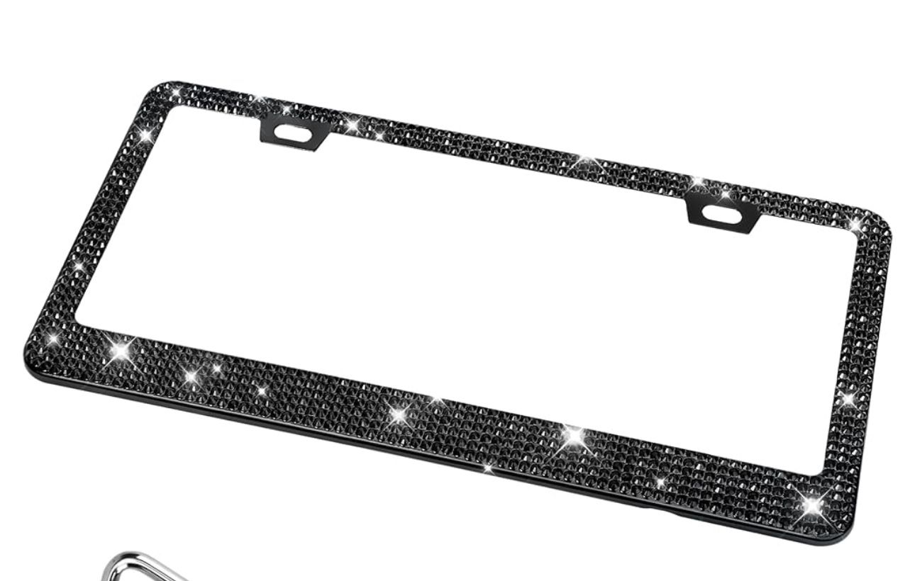 Blinged License Plate Holder 