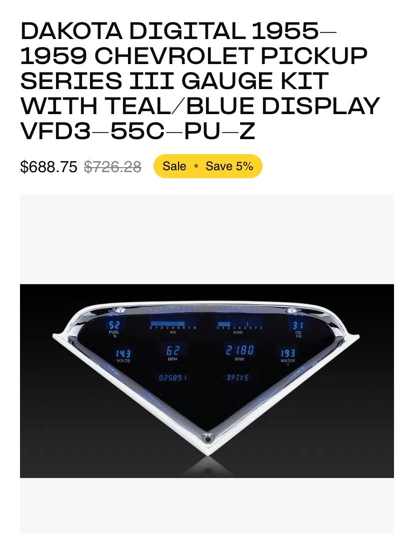 1(contact info removed) Chevy Truck Gages