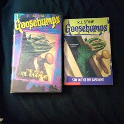 R.L. Stine Goosebumps Stay Out Of The Basement VHS Movie And Book