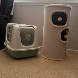 Cat tree And Litter Box