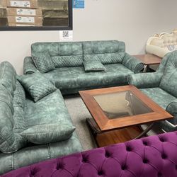 New Living Room Sofa Set Sleeper 3pc - Delivery And Financing Available 