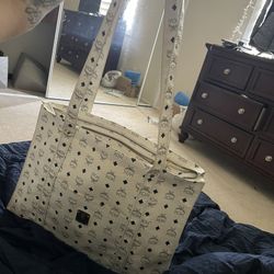 Authentic Mcm Visetos Tote Bag Shoulder Bag 