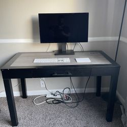 Sturdy Desk with drawer and power adapter
