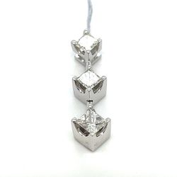 14Kt White Gold Diamond Pendant 2.20g 1CTW I-967