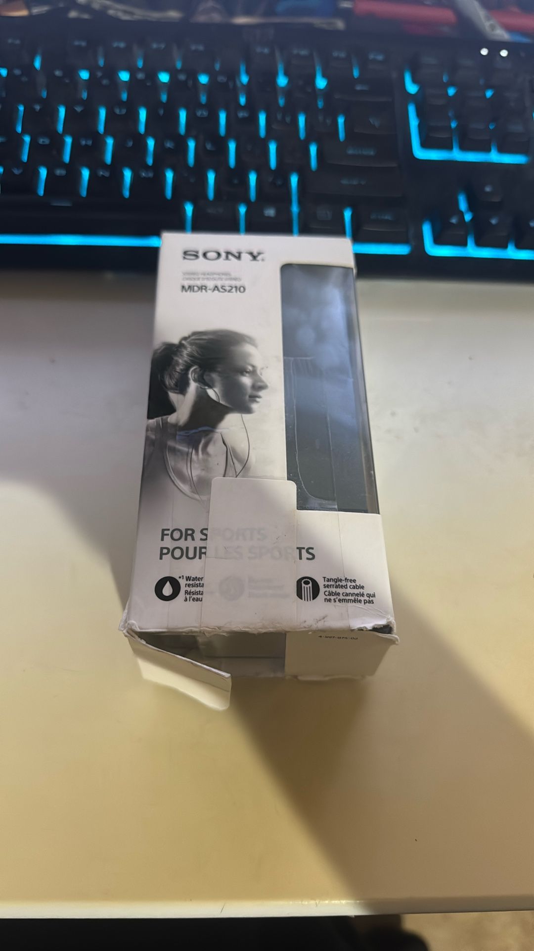 Sony MDR-AS210/B Sport In-ear Headphones, Black