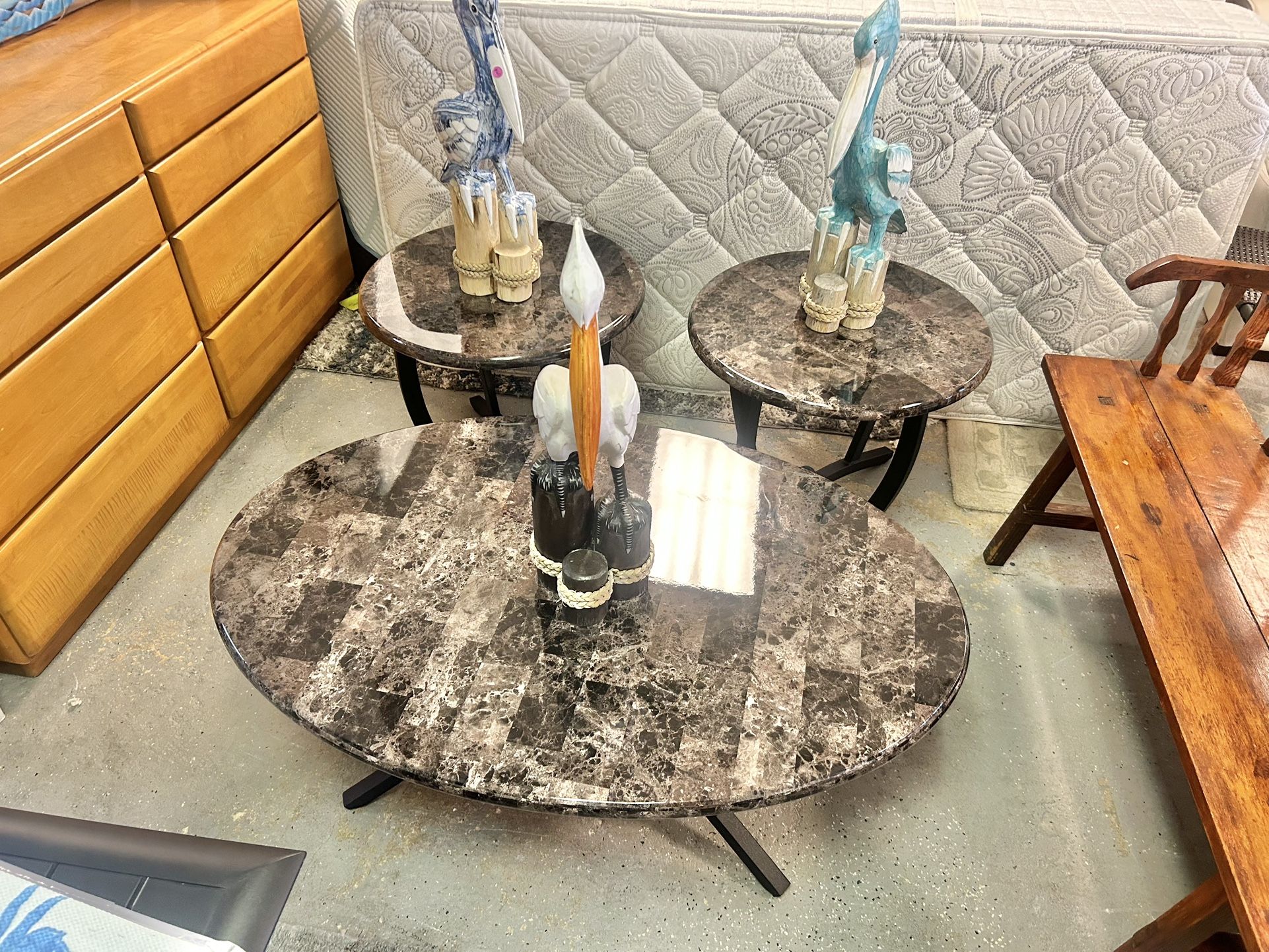 New Out Of Box Coffee And 2 End Tables
