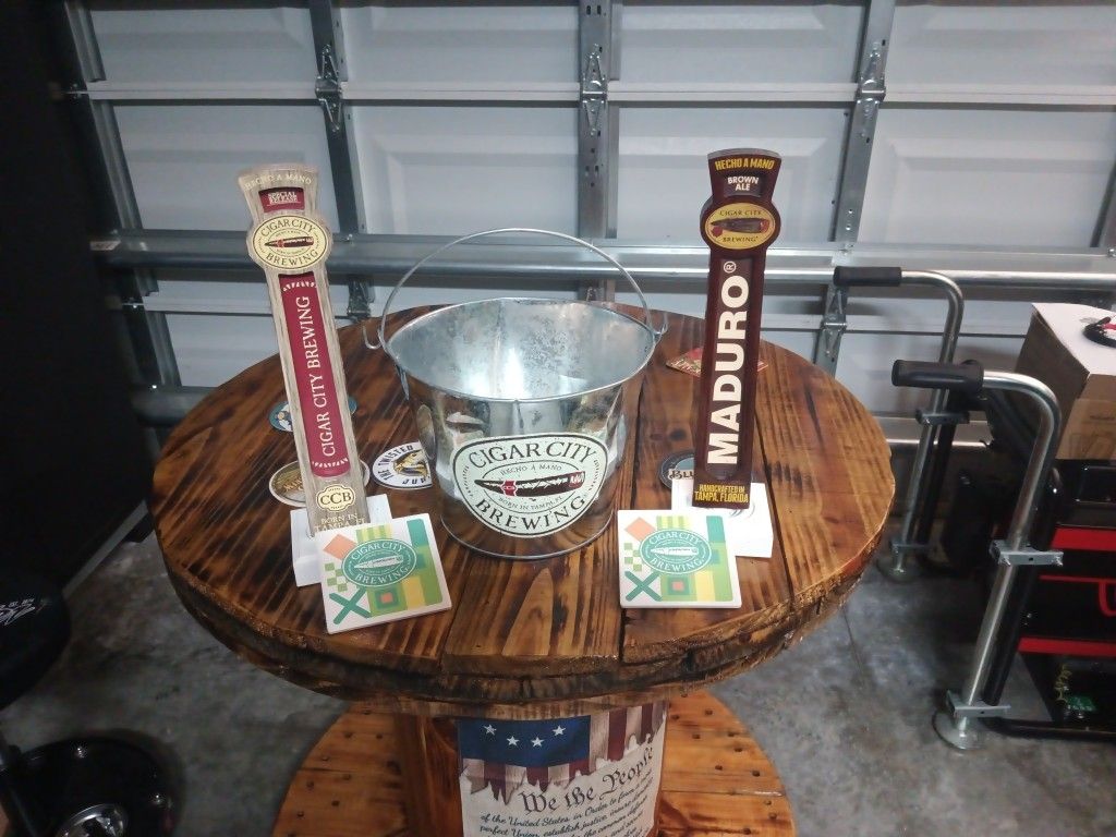 Cigar City Brewing Taps Beer Ice Bucket And Coaster Set4