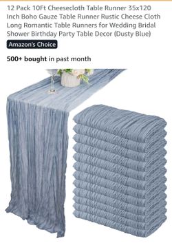 Dusty Blue Table runner