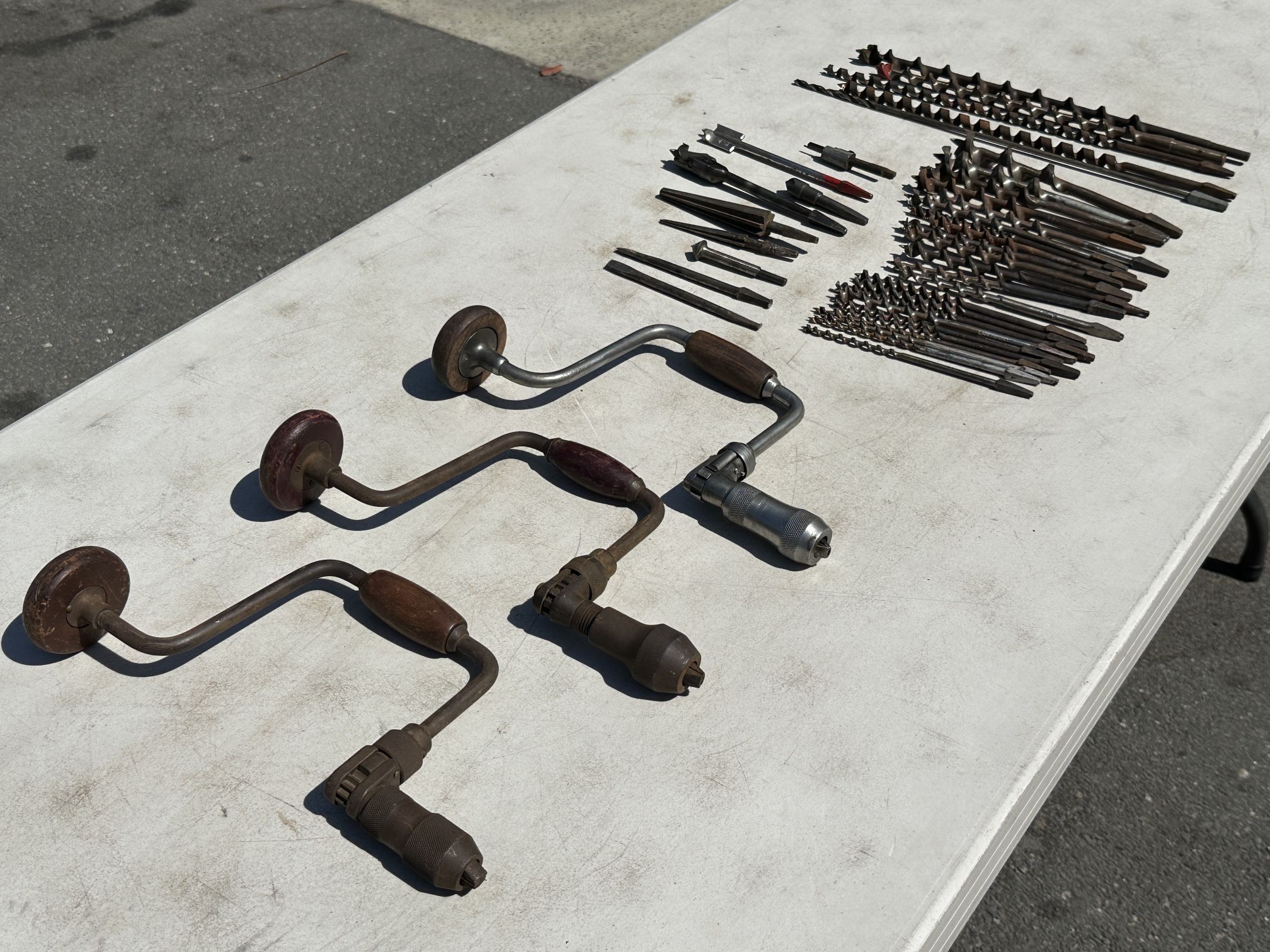 Antique Brace and Bit Hand Drill Auger