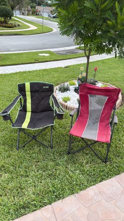 Two folding chair