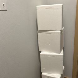 Styrofoam boxes