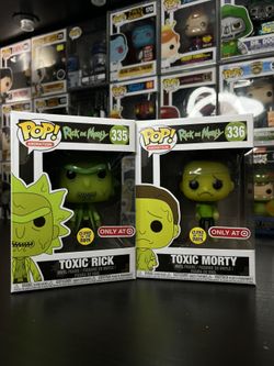 Toxic Rick & Morty Bundle Glow In The Dark Funko Pop