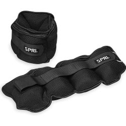 SPRI Adjustable Ankle Weights - Walking Weights 5lb Pair - 10 Lb Total Strength Training Exercises, Resistance Endurance Workouts, General Fitness - F