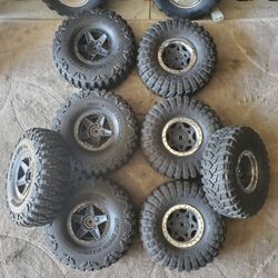 RC Car Crawler Wheels Tires Axial 