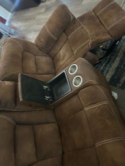 Free couch with recliners on both ends