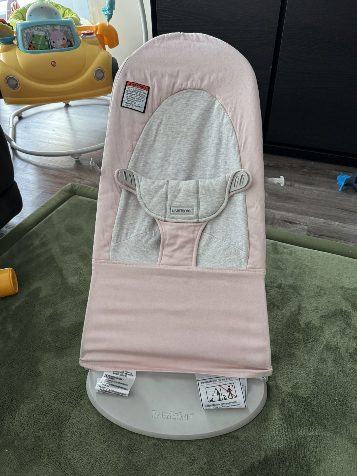 Baby Bjorn Bouncer With Two Fabric Seats And Toy