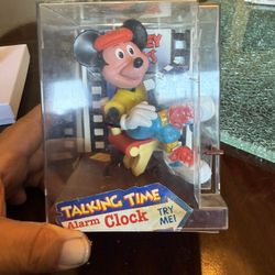 Vintage Mickey Mouse Digital Talking Clock
