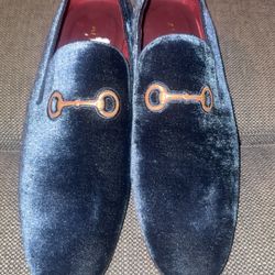 Aldo shoes   velvet navy suede Bedford loafers size 13 