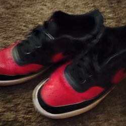Nike Red And Black Shoes Size 12 Used 