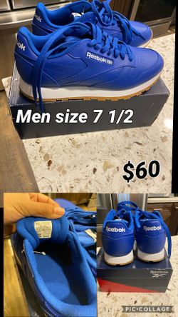 Blue Reebok shoes