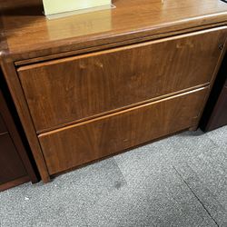 Solid Wood Filing Cabinet 