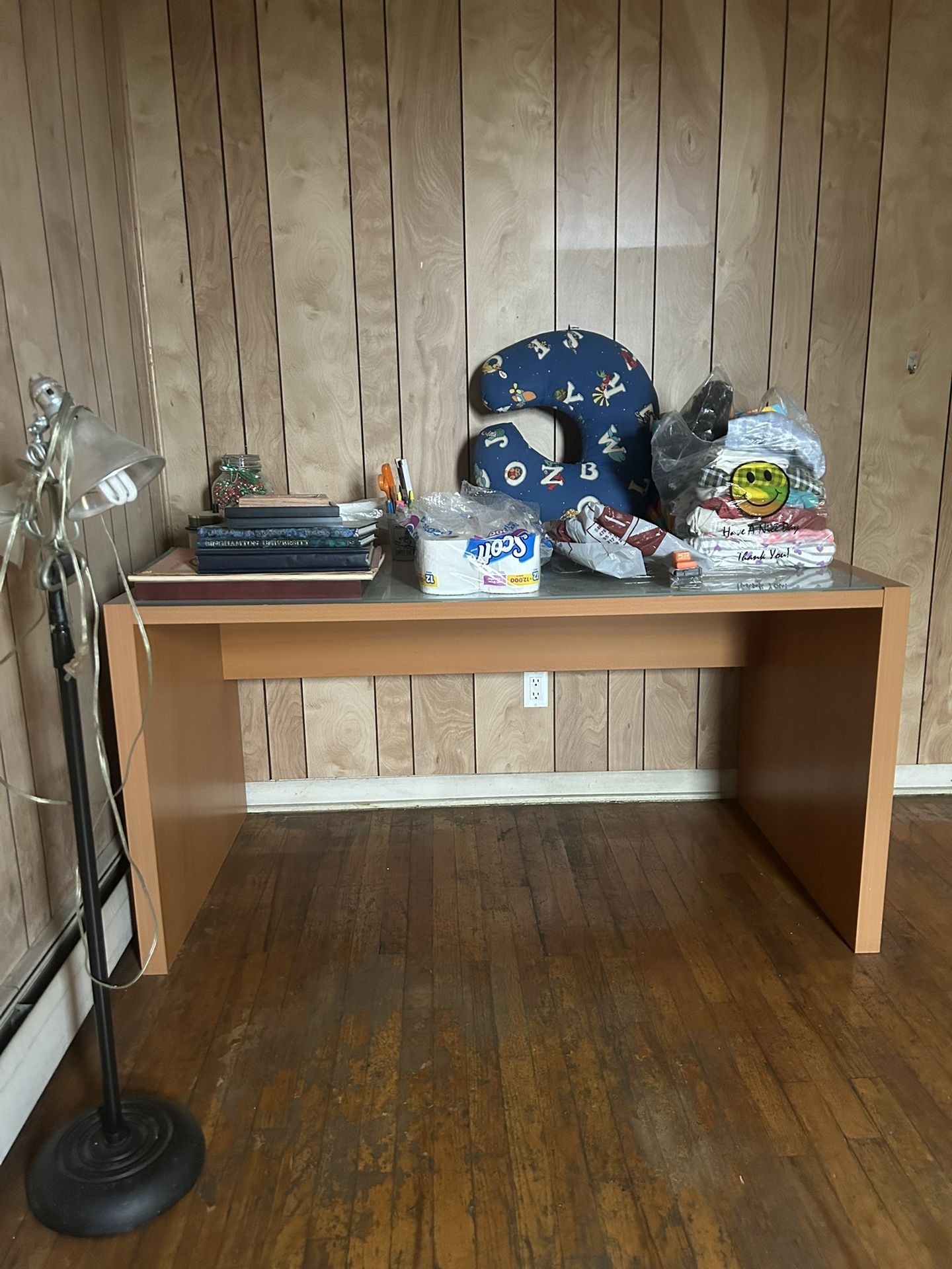 Table With Glass Top For Photo Or Documents