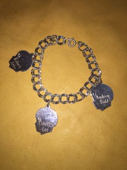 Mother’s children charm bracelet Sterling silver.