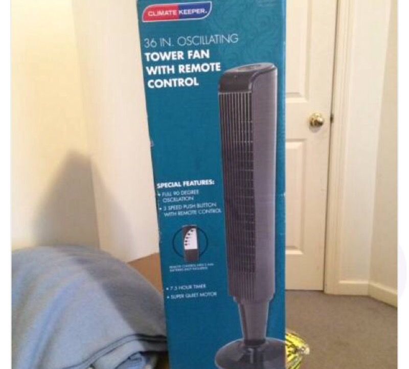 Climate keeper 36 in oscillating tower fan with remote