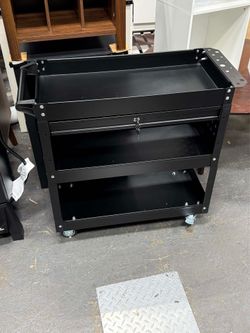 Big Tool Cart, 4-Wheel Tool Cart, Rolling Tool Cart, Big Tool Storage Cart, Tool Cart with Ball-Bearing Slides, Tool Cart & Tool Chest for Garage and 