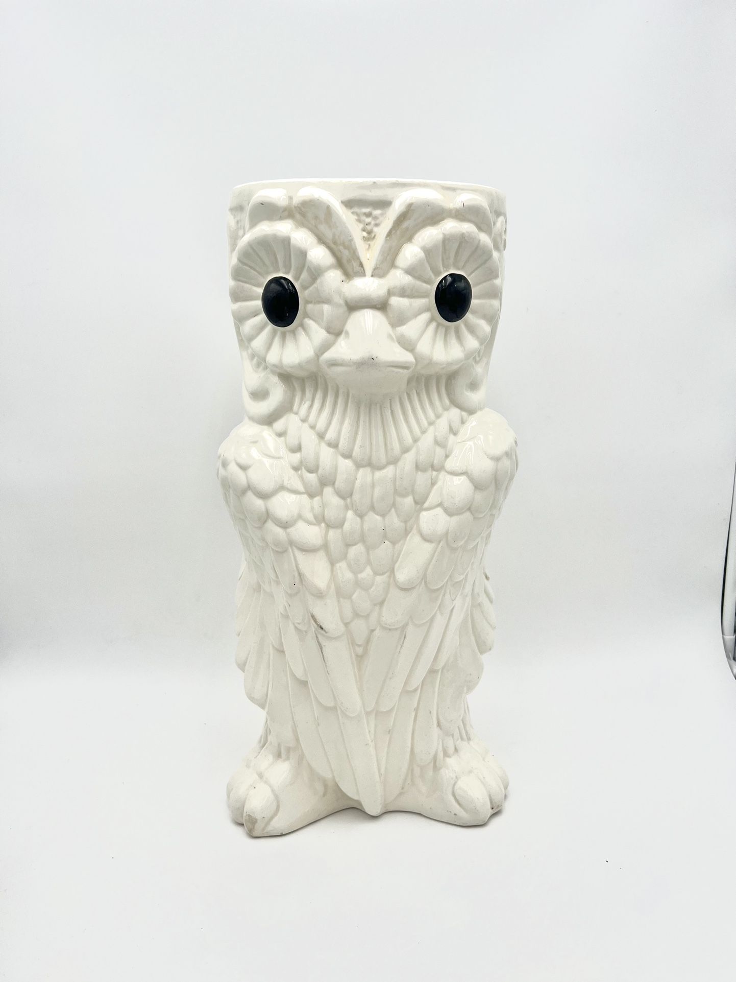 Vintage MCM Owl Umbrella Stand