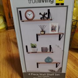 4 Piece Wall Shelf Set
