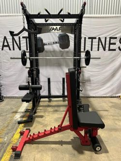 Dumbbells, Bumper Plates, Kettlebells, Barbells, Power Racks and more!