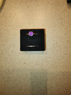 Amethyst wedding set Platinum