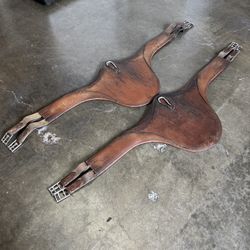 Devoucoux Leather Belly Guard Girth, Good Condition $100 each