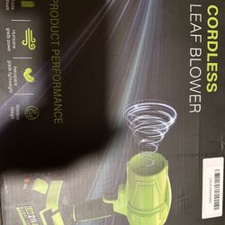 Cordless Leaf Blower With Two Batteries 🔋