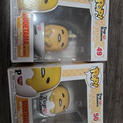Funko POP Top RAMEN Gudetama #49 And #50