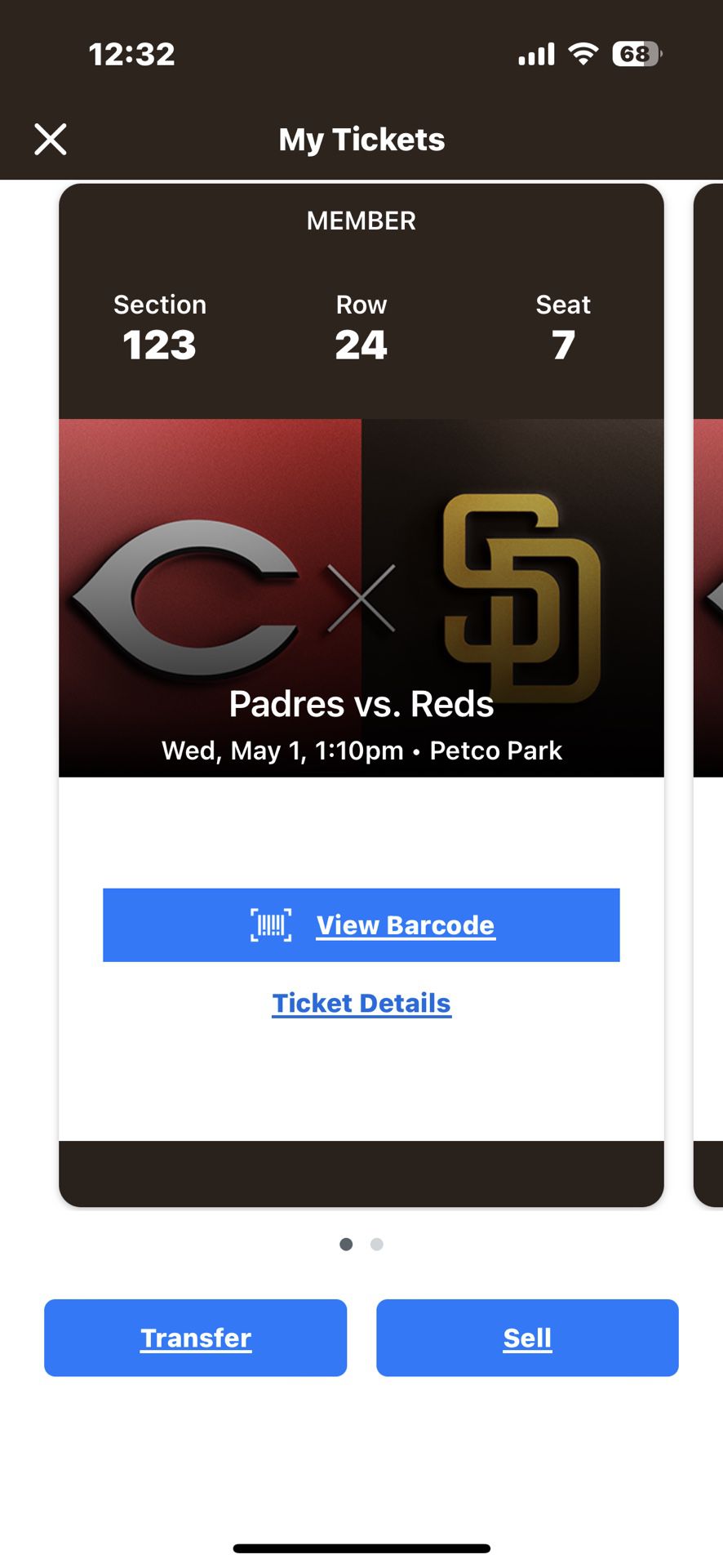 2 Padres Tickets