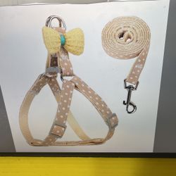 SMALL DOG HARNESS AND LEASH