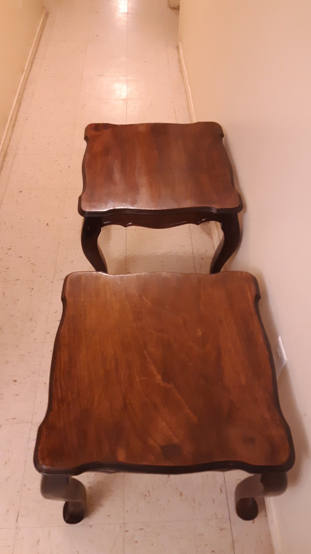 Antique Mahogany end tables