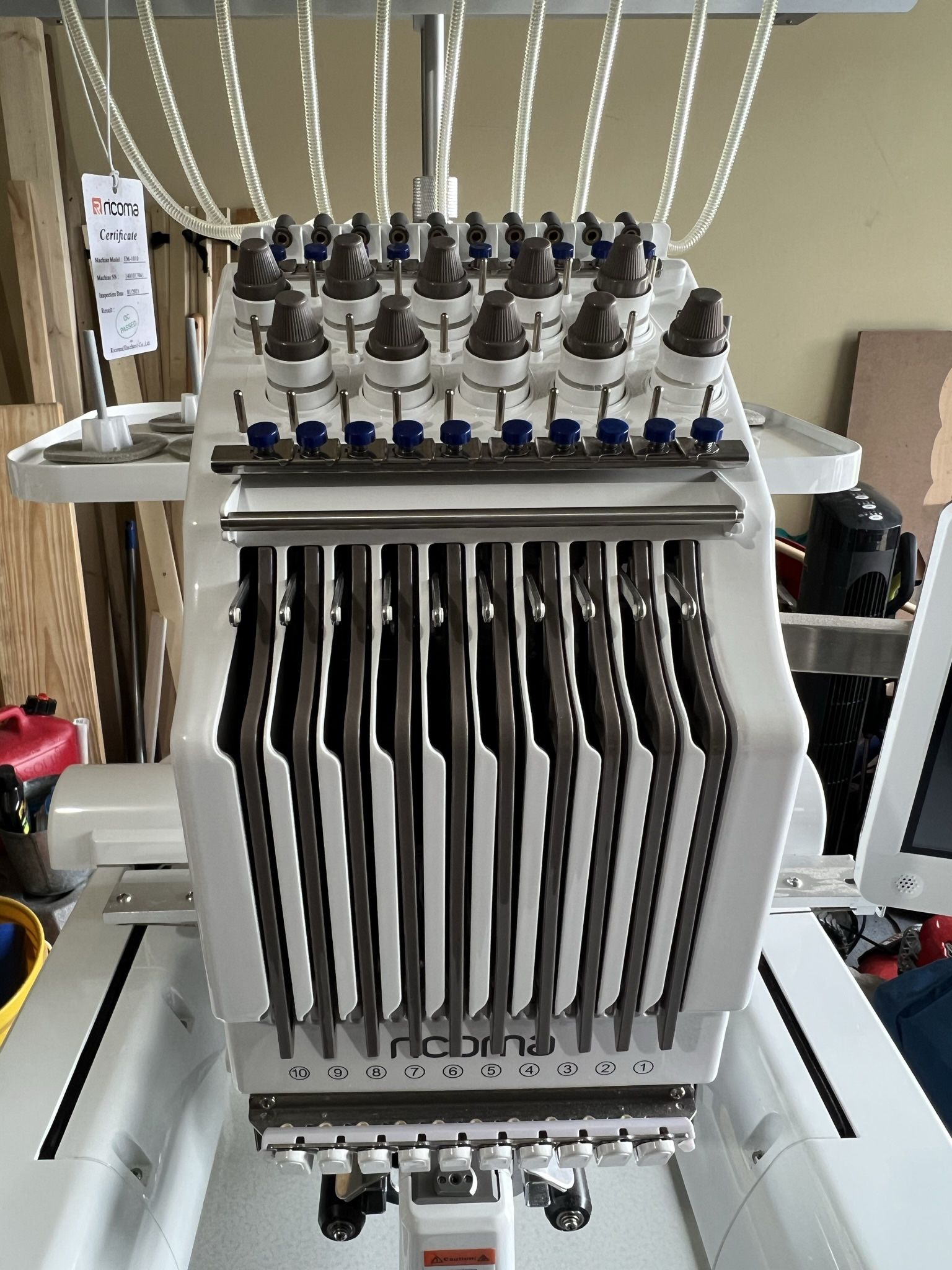 10 Needle Embroidery Machine